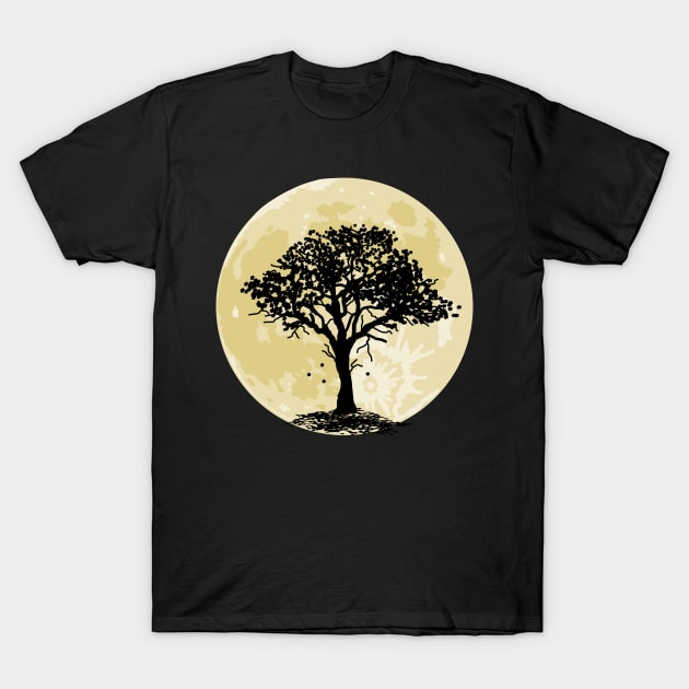 Moon Tree T-Shirt by citypanda